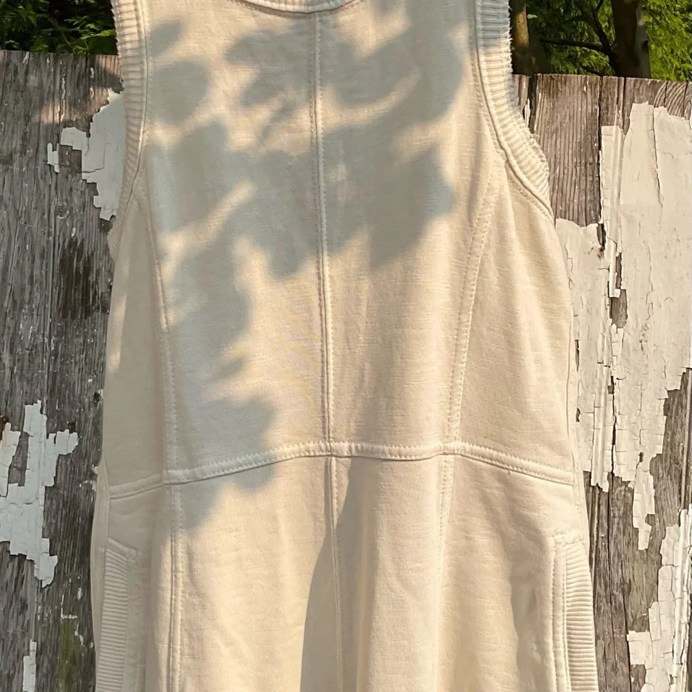 Anthropologie daily practice horizon wide leg knit Jumpsuit in pearl - Picture 13 of 13